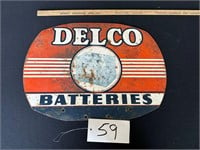 Delco Batteries 2 Sided Sign