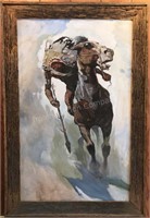 “Indian Lance” NC Wyeth Painting by J. W. Grinter