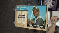 1968 Topps Roberto Bob Clemente All Star Card