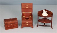 3pc. Colonial Dollhouse Artisan Miniatures