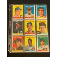 (45) 1958 Topps Baseball Cards