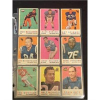 (23) Vintage Football Cards