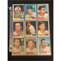 (45) 1961 Topps Baseball Cards