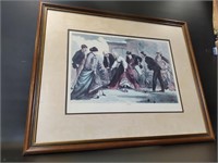 Framed Winslow Homer "Croquet" Print