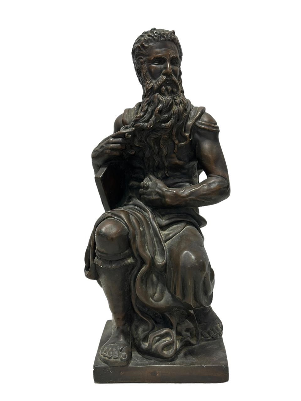 Marwal Chalkware "Moses" Sculpture