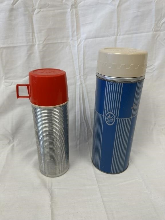 2 Vintage Thermoses