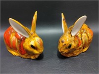 Colorful Cottontail Ceramic Rabbits