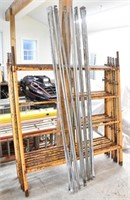 Bil-Jax scaffolding lot to include, (8) 5' x 5'