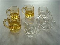mini beer mug shot glasses (6)