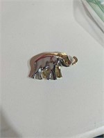 Two Toned Elephant Brooch