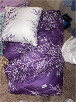 Purple Bed Spread & Pillows