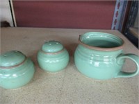 Vintage Noritake Creamer and salt.perpper shakers