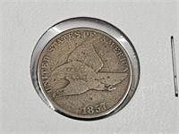 1857 Flying Eagle Penny Coin