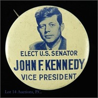 1956 2.25 inch JFK For Vice President Litho Button