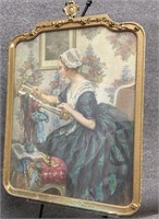 Antique Framed Print of Portrait