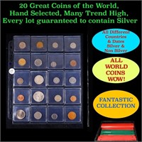 20 Great Coins of the World, hand selected, many t