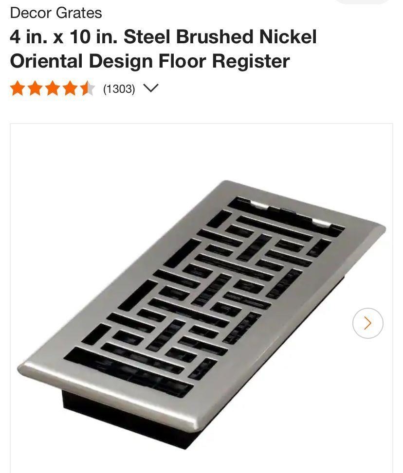 Oriental Design Floor Register (1303)