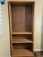 4 Shelf Light Oak Book Case