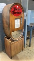 Vintage Beer Tickets Machine (with Key) H1800mm