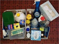 Cleaning supplies, foil, kleenex and more