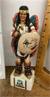 Ski-Country Indian Dancer bourbon decanter