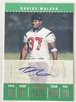 Darius Walker signed 2007 Topps TX Exclusive tradi