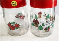 Vintage Carlton Glass Jars