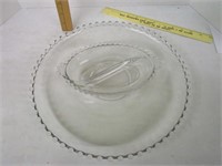 Candle wick cake plate & serving dish