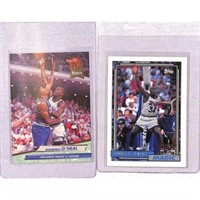 (2) 1992 Shaquille O'neal Rookies