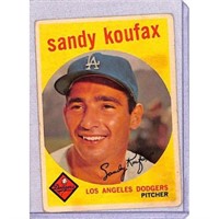 1959 Topps Sandy Koufax Lower Grade