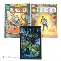 Punisher, Aliens, MARVEL, Dark Horse Comics (3)