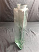 Triangular Glass Flower Vase