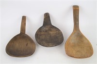 LOT OF THREE BUTTER PADDLES