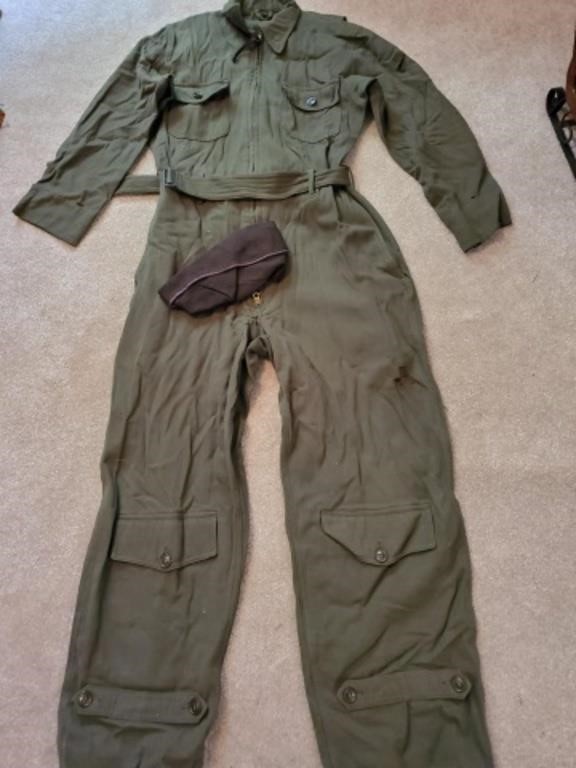 Military Jumpsuit and Hat