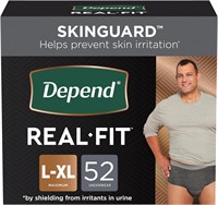 Depend Incontinence Underwear  L/XL  52 Count