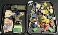 Vintage Toys, Military Truck, Cards, Marbles.