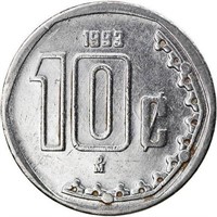 Mexico 10 centavos, 1993