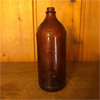 Brown Glass Clorox Bottle