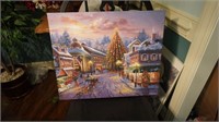 20x24 LED Christmas town picture