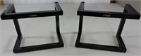 BLACK METAL YAMAHA SPEAKER STANDS 12.5"W8"D10"T