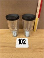 LOT OF 2- 24 OZ. TERVIS TUMBLERS