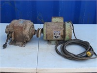 PAIR OF ELECTRIC MOTORS COND. UNKNOWN