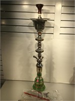 Khalil Maamoon Hookah , glass base , complete ,