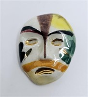 Vintage Venetian Porcelain Mask BROOCH