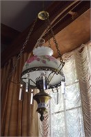Chandelier Oil Lamp, Parlor Light