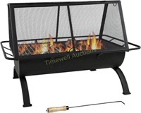 Northland Fire Pit with Grill - 36-Inch Burning