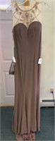 Mocha Ply USA Ed Young Dress Style# 7316 Sz M