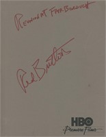 Red Buttons signed "Reunion at Fairborough" script