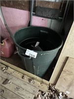 GARBAGE CAN WITH CONTENTS