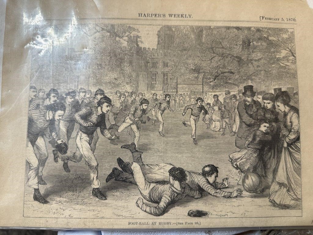 HARPERS WEEKLY 1870 / NEWSPAPER CLIPPING